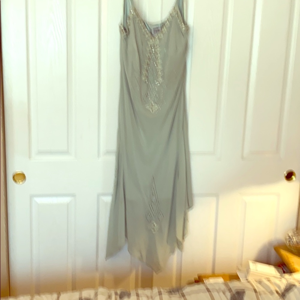Beautiful sequined Green evening dress